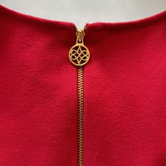 Size 4 Antonia Melani lined short sleeve cap sleeve zip up dress with pockets - Picture 14 of 16